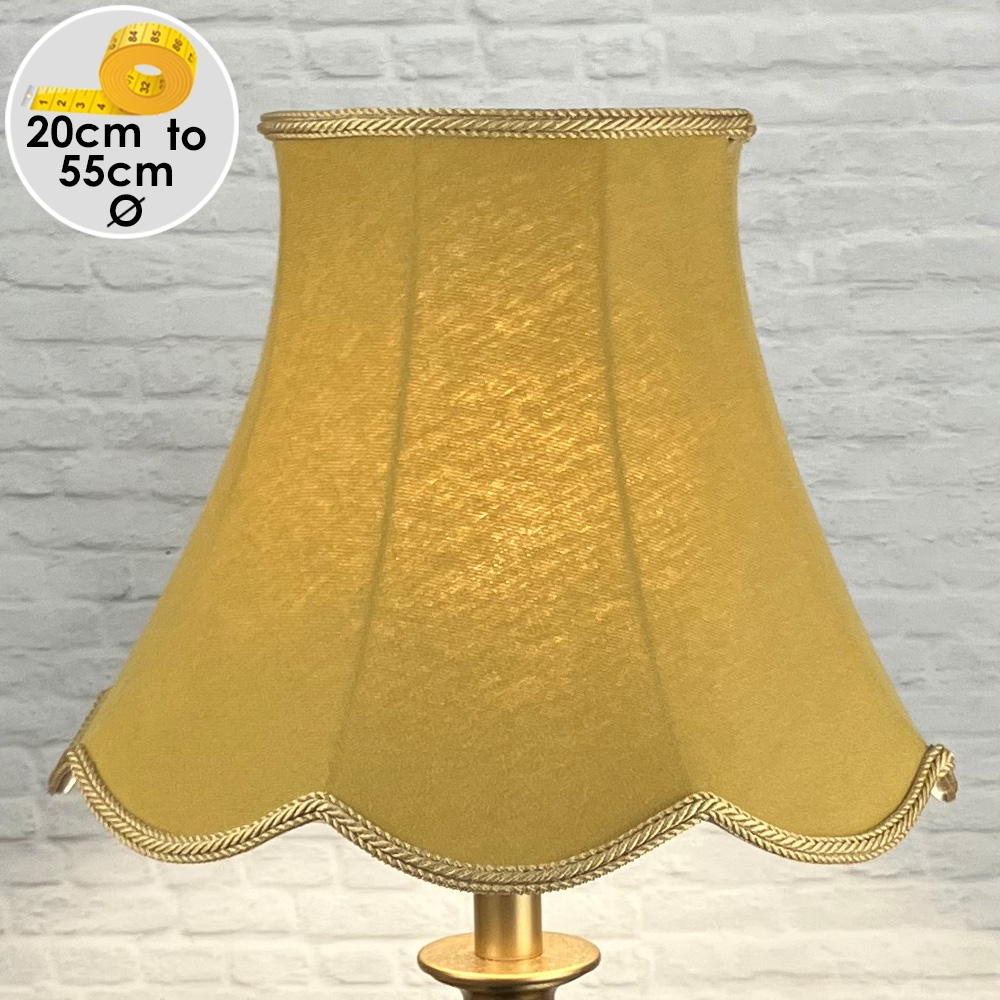 Gold Scalloped Lampshade